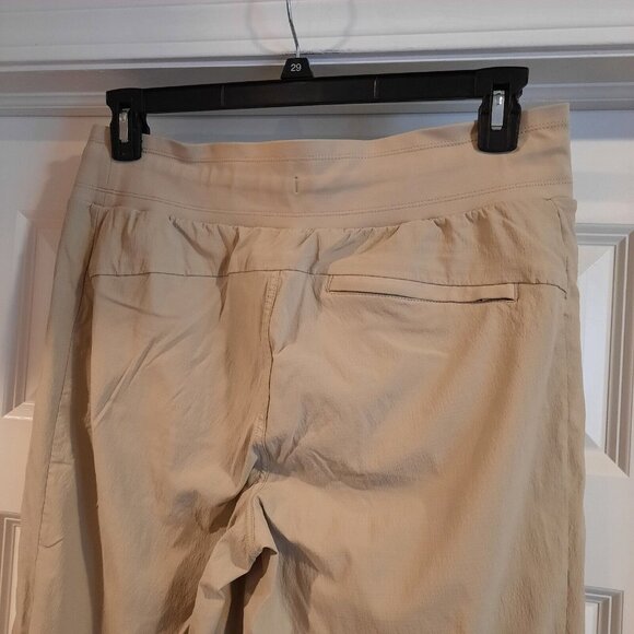 Athleta Jogger Pants Womens 12 Khaki Trekkie North Hiking Ripstop Performance - Picture 4 of 12